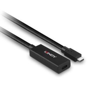 Lindy 43364 USB kabelis USB 3.2 Gen 2 (3.1 Gen 2) 5 m USB C 10 Gbit/s Juoda - Image 3