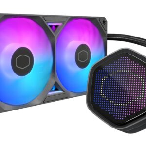 Cooler Master MasterLiquid Atmos II 240 Pixel LED Black Procesorius Aušinimo skysčiu rinkinys 12 cm Juoda 1 vnt