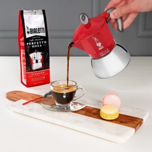 Bialetti Moka induction Mokos gaminimo indas 0,1 L Raudona, Sidabras - Image 2