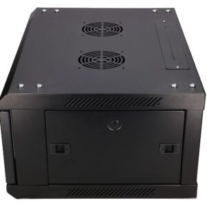 Extralink 4U 600X450 WALL-MOUNTED RACKMOUNT CABINET BLACK Sieninis stovas Juoda - Image 2