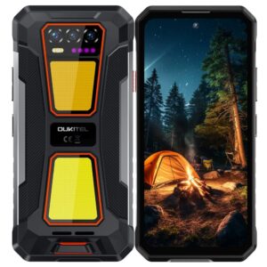 Oukitel WP58 Pro 6,7" Smartphone Dual SIM Android 15 5G USB Type-C 8 GB 512 GB 10000 mAh Juodas, oranžinis