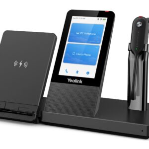 Yealink WH67 UC Laisvų rankų įranga Bevielis Ausinės su kabliukais, Su lankeliu, Kaklo raištis Biuras / skambučių centras Bluetooth Įkrovimo stovas Juoda - Image 1