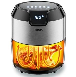 Tefal Easy Fry EY401D Vienas 4,2 L Autonominės 1500 W Karšto oro gruzdintuvė Juoda, Nerūdijančiojo plieno - Image 3