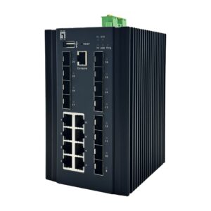 LevelOne IGU-2072 tinklo komutatorius Valdomas L2+ Gigabit Ethernet (10/100/1000) Juoda - Image 1