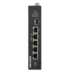 Hikvision DS-3T0306HP-E/HS tinklo komutatorius Ne-valdomas L2 Fast Ethernet (10/100) Maitinimas per Eternetą (PoE) Pilka