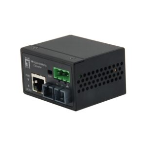 LevelOne IEC-4001 tinklo medijos keitiklis 100 Mbit/ai Keli režimai Juoda - Image 1