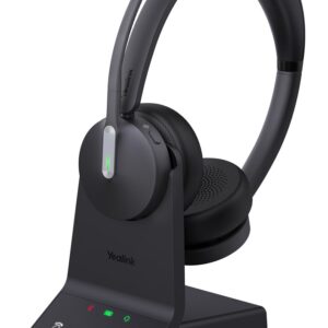 Yealink WH64 Dual UC Laisvų rankų įranga Bevielis Su lankeliu Biuras / skambučių centras C tipo USB Bluetooth Juoda - Image 1