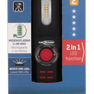 Ansmann IL300R Juoda Rankinis žibintuvėlis LED - Image 2