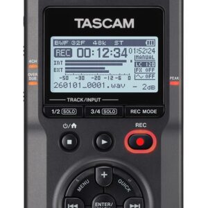 Tascam DR-40XP - nešiojamas keturių takelių skaitmeninis įrašymo įrenginys su USB garso sąsaja - Image 2