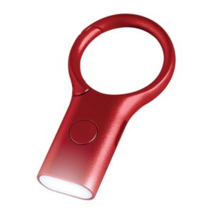 Lexon Nomaday Keychain with Flashlight dark red LL136DR - Image 2