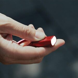 Lexon Nomaday Keychain with Flashlight dark red LL136DR - Image 5