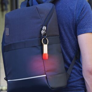 Lexon Nomaday Flash LED Keychain gold LL137D - Image 10