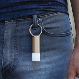 Lexon Nomaday Flash LED Keychain gold LL137D - Image 9