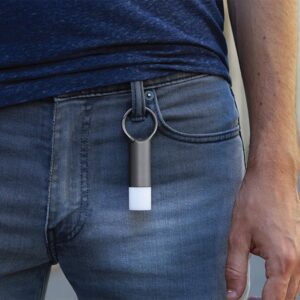 Lexon Nomaday Flash LED Keychain gray/gun LL137X - Image 9