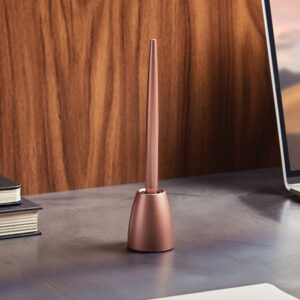 Lexon Scribalu Pen with Base soft gold LS64P1 - Image 4