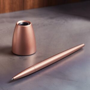 Lexon Scribalu Pen with Base soft gold LS64P1 - Image 5