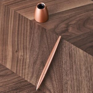 Lexon Scribalu Pen with Base soft gold LS64P1 - Image 6