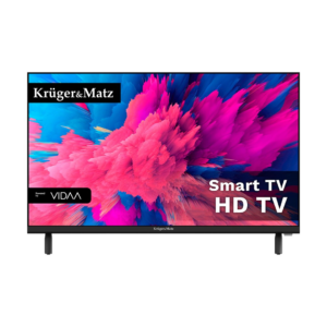 Krüger&Matz KM0224-V3“ 24 colių HD išmanusis televizorius su Wi-Fi juodas