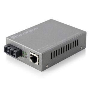 LevelOne FVS-3120 tinklo medijos keitiklis 100 Mbit/ai Vienas režimas Pilka - Image 1