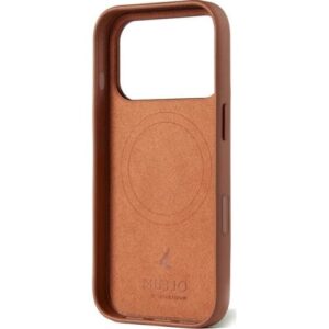 Mujjo Full Leather Case MagSafe Dėklas iPhone 17 Pro Rudas - Image 3
