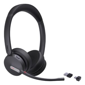 Yealink BH70 Dual Teams Laisvų rankų įranga Bevielis Su lankeliu Biuras / skambučių centras USB Type-C / USB Type-A Bluetooth Juoda - Image 2