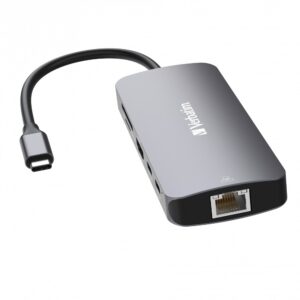 Verbatim CMH-09 C tipo USB 10000 Mbit/ai Sidabras - Image 2