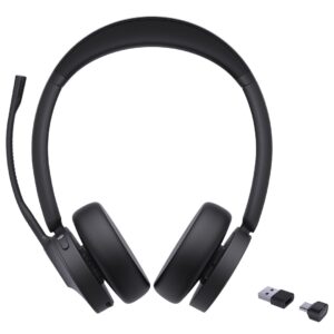Yealink BH70 Dual Teams Laisvų rankų įranga Bevielis Su lankeliu Biuras / skambučių centras USB Type-C / USB Type-A Bluetooth Juoda