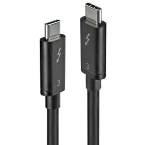 Lindy 41555 USB kabelis USB 3.2 Gen 1 (3.1 Gen 1) 0,5 m USB C Juoda - Image 1