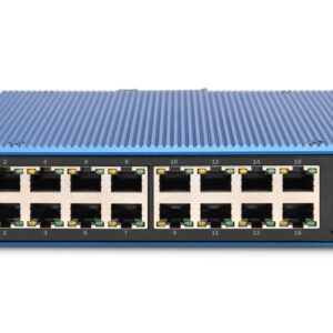 Digitus DN-651138 tinklo komutatorius Ne-valdomas Gigabit Ethernet (10/100/1000) Juoda, Mėlyna - Image 3