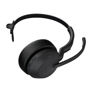 Jabra Evolve2 55 Laisvų rankų įranga Bevielis Su lankeliu Biuras / skambučių centras C tipo USB Bluetooth Įkrovimo stovas Juoda - Image 3