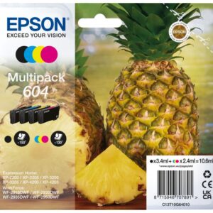 Epson 604 rašalo kasetė 4 vnt Originalus Standartinė išeiga Juoda, Žydras, Rausvai raudona, Geltona - Image 1