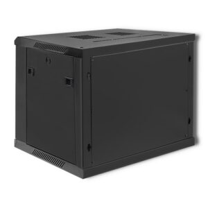Qoltec 54466 RACK spintelė 19" | 9U | 600 x 500 x 600 | Grūdintos durys | Pakabinama - Image 3