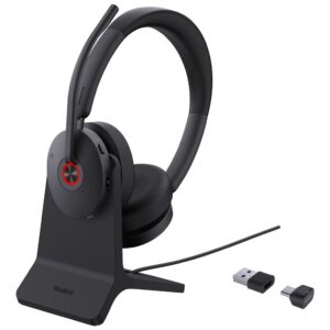 Yealink BH74 + Stand UC USB-C/A Laisvų rankų įranga Bevielis Su lankeliu Biuras / skambučių centras USB Type-C / USB Type-A Bluetooth Įkrovimo stovas Juoda