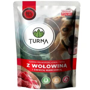 TURNA su jautiena – šlapias pašaras šuniui – 500g