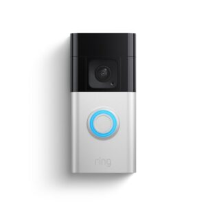 Ring Battery Doorbell Plus Juoda, Nikelis - Image 1