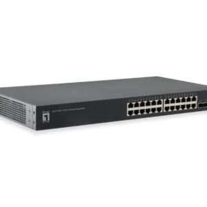 LevelOne GTL-2661 tinklo komutatorius Valdomas L2 Gigabit Ethernet (10/100/1000) Juoda - Image 1