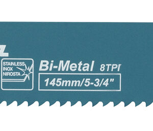 MAKITA PJŪKLELIS SLANKIOJANTIEMS PJŪKLAMS BIM 145x1,6mm 8 TPI METALUI, KETUI, NERŪDIJANČIAM PLIENUI /5vnt.
