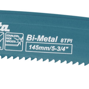 MAKITA PJŪKLELIS SLUOKSNINIAMS PJŪKLAMS BIM 145x1,6mm 8 TPI METALUI, KETUI, NERŪDIJANČIAM PLIENUI /5vnt.