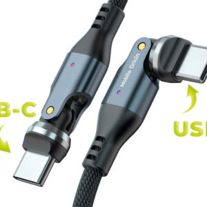 Mobile Origin 240W Rotating Cable 540° USB-C to USB-C 1m CB12 - Image 9