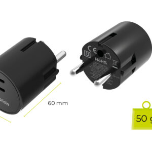 Mobile Origin 30W Charger Plug PW33 - 2x USB-C, black - Image 11