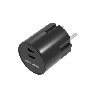 Mobile Origin 30W Charger Plug PW33 - 2x USB-C, black - Image 3
