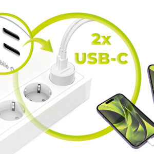 Mobile Origin 30W Charger Plug PW33 - 2x USB-C, white - Image 9