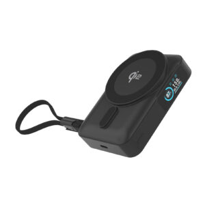 Mobile Origin 10000 mAh Qi2 TFT Display Semi-solid PowerBank PB19 - USB-C Cable Black - Image 8