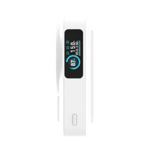 Mobile Origin 10000 mAh Qi2 TFT Display Semi-solid PowerBank PB19 - USB-C Cable White - Image 5