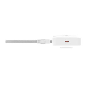 Mobile Origin 10000 mAh Qi2 TFT Display Semi-solid PowerBank PB19 - USB-C Cable White - Image 7