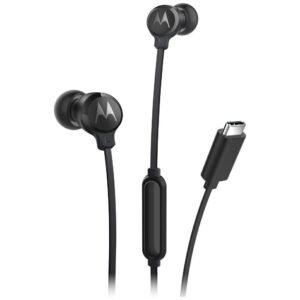 In-ear ausinės Motorola Earbuds 3C-S USB-C juodos spalvos