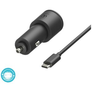 Automobilinis įkroviklis Motorola TurboPower 45W Dual USB-A/USB-C with cable USB-C 1m black - Image 8