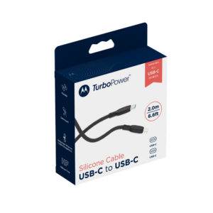 Motorola Silicone USB-C to USB-C Cable 2 m 5 A black - Image 5