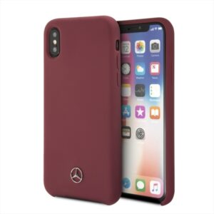 Mercedes MEHCPXSILRE Apple iPhone X/ Xskietas dėklas red
