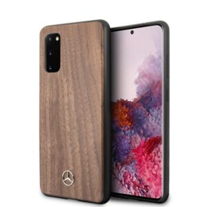 Mercedes MEHCS62VWOLB S20 G980 kietas dėklas rudos spalvos Wood Line Walnut - Image 1